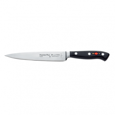 F.Dick 8145418 Premier Plus Series 7" Filleting Knife, Black