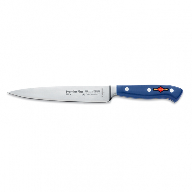 F.Dick 814541812 Premier Plus Series 7" Filleting Knife, Blue