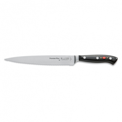 F.Dick 8145521 Premier Plus Series 8.5" Carving Knife, Black, Serrated