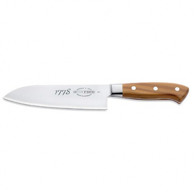 F.Dick 1778 Series 7" Santoku Knife, Plum Tree Wood Handle
