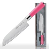 F.Dick Pink Spirit Santoku Knife Kullenschliff 7"
