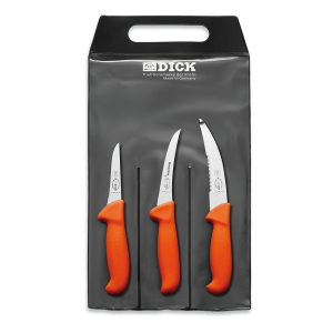 F.Dick MasterGrip Knife Set "Hunting Outdoor" Orange (3 Pcs)