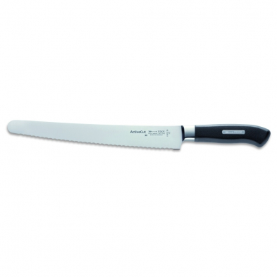 F.Dick ActiveCut Series 10" Utility Knife, Serrated, Black