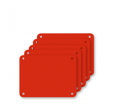 Profboard b10121 Series 1000, Replaceable Five-Pack Cutting Sheets, Red, 30 x 40cm.