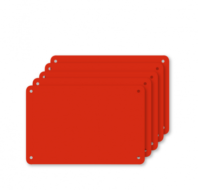 Profboard b10124 Series 1000, Replaceable Five-Pack Cutting Sheets, Red, 40 x 60cm.
