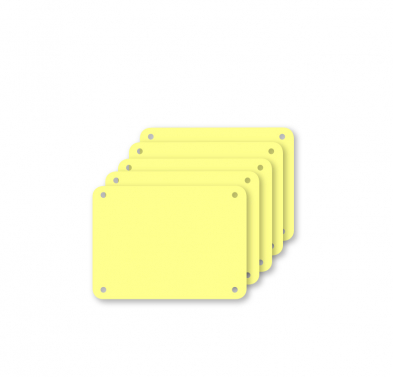 Profboard b10161 Series 1000, Replaceable Five-Pack Cutting Sheets, Yellow, 30 x 40cm.