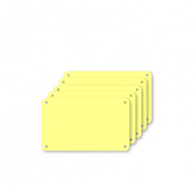 Profboard b10162 Series 1000, Replaceable Five-Pack Cutting Sheets, Yellow, 30 x 50cm.