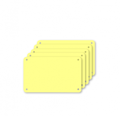 Profboard b10163 Series 1000, Replaceable Five-Pack Cutting Sheets, Yellow, 32.5 x 53cm.