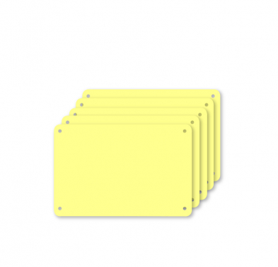 Profboard  b10164 Series 1000, Replaceable Five-Pack Cutting Sheets, Yellow, 40 x 60cm.
