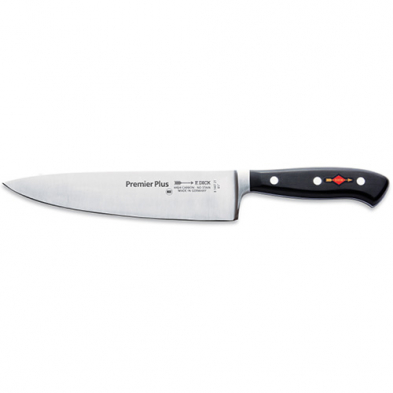 F.Dick Premier Plus Series Chef Knife, 5 Sizes, Black, Red, Yellow, Green