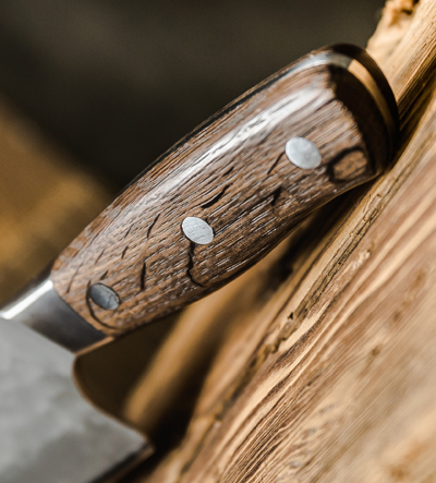 FDick Dark Nitro oak wood handle