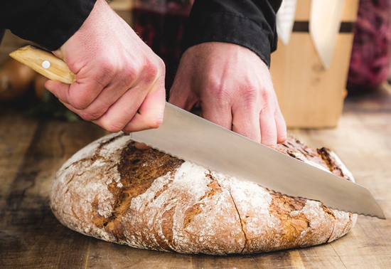 FDick VIVUM series bread knife in action