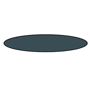 Steel flat oval shape