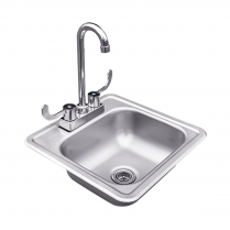 RCS STAINLESS SINK, 15"x15"