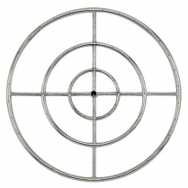 30" Triple-Ring SS Burner with a 3/4" Inlet