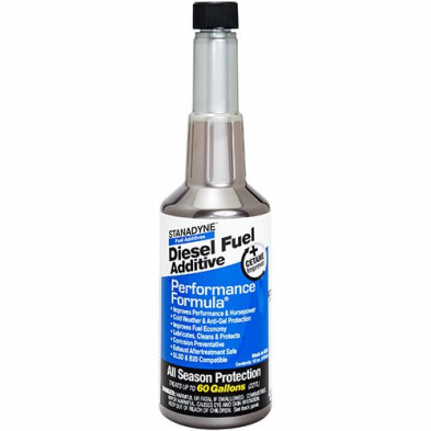 Stanadyne Performance Formula Diesel Fuel Additive 38565C Single Bottle 16 OZ Protects your diesel engine and restores engine performance.  The detergency and cetane improver in Performance Formula will help restore fuel economy, increase horespower, and 