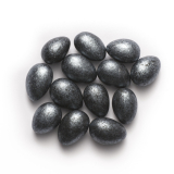 Jordan Almonds, Shimmer Black with Silver, Standard