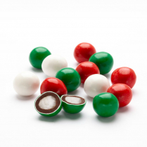 Alpine Mints, Dark Chocolate, Candy Coated, Red/Green/White
