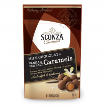 Milk Chocolate Seasalt Vanilla Caramels, 5 oz.