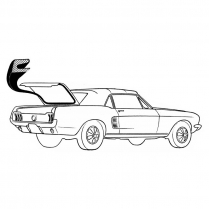 1967-68 Fastback Trunk w/s