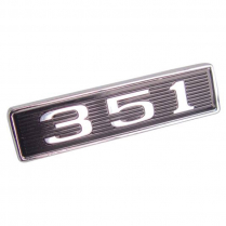 1969 351 Hood Scoop Emblem