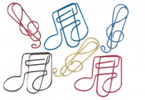 MUSIC NOTE PAPERCLIPS