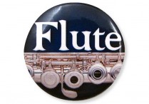 INSTRUMENT BUTTONS Flute Pkg of 6
