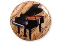 INSTRUMENT BUTTONS Grand Piano Pkg of 6