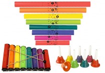 Chroma-Notes 8-NOTE HANDBELLS, BOOMWHACKERS, & DELUXE RESONATOR BELL Set