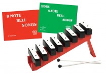 RESONATOR BELLS WITH LADDER & TWO 8-NOTE BELL SONGBOOKS Set