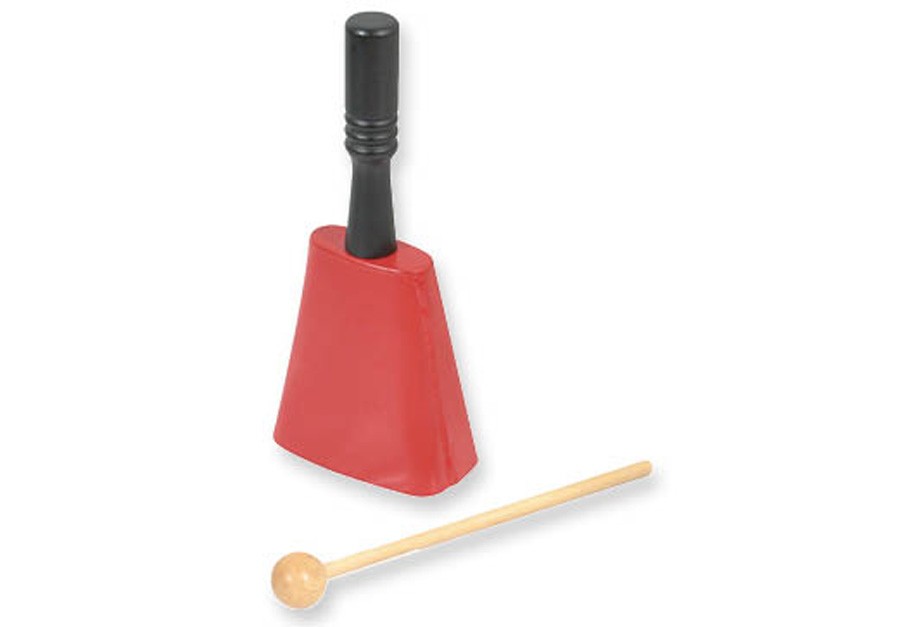 Professional Metal Cowbell with Wooden Handle Mallet Percussion Instrument