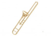 ENAMEL PIN Trombone