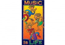 Music in Our Village MUSIC IS LIFE Poster