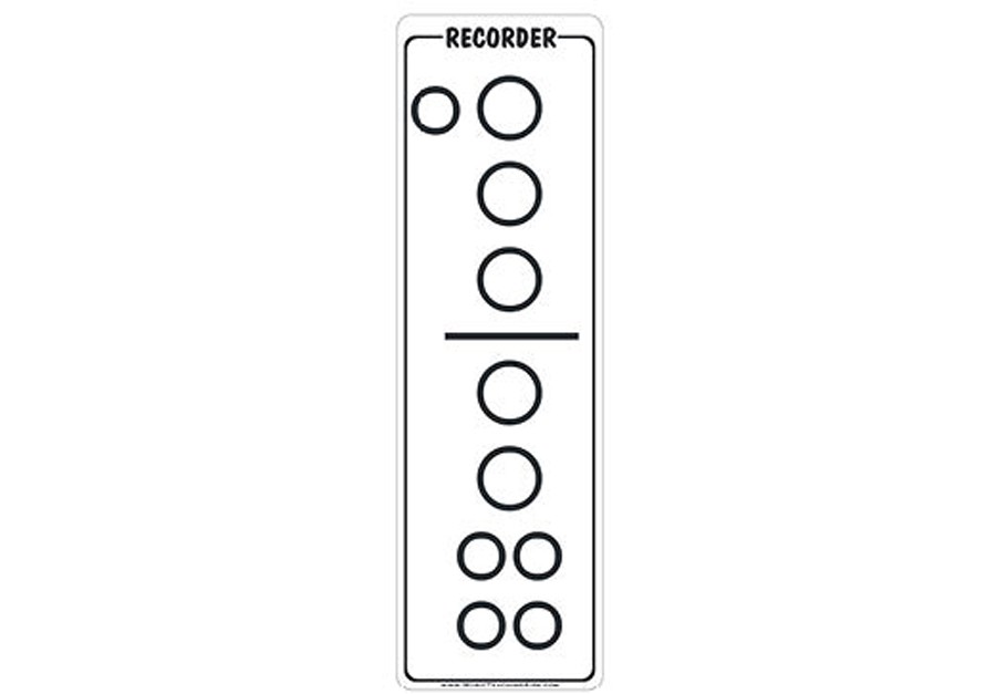 recorder fingering chart