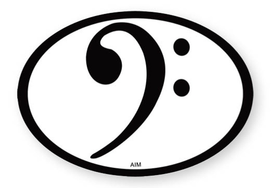 Oval BASS Logo Magnet