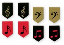 MUSIC iCLIPS MAGNETIC PAGE MARKERS