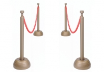 RED ROPE STANCHIONS