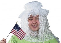 BETSY ROSS MOB HAT, WIG & FLAG