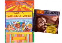 WHAT A WONDERFUL WORLD Hardback & LOUIS ARMSTRONG IN CONCERT CD