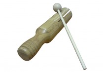 BAMBOO GUIRO TONE BLOCK with Mallet