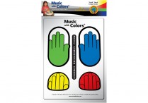 MUSIC WITH COLORS: Percussion Hands Adult Hands Decals