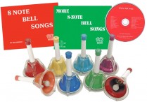 Kidsplay 8-NOTE COMBINATION BELLS, BELL SONGBOOKS Vols. 1 and 2 & CD