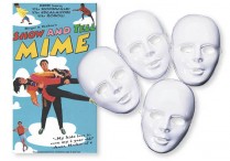 SHOW AND TELL MIME DVD & 12 WHITE MASKS