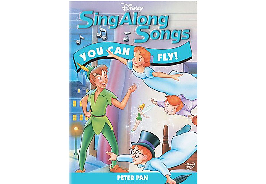 I sing along. DVD летает. Sing along. We can Fly Peter Pan.