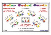 COLOR CODED HANDBELL CARDS 36-Chord Set