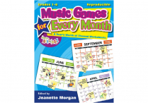 MUSIC GAMES FOR EVERY MONTH Themed Worksheets