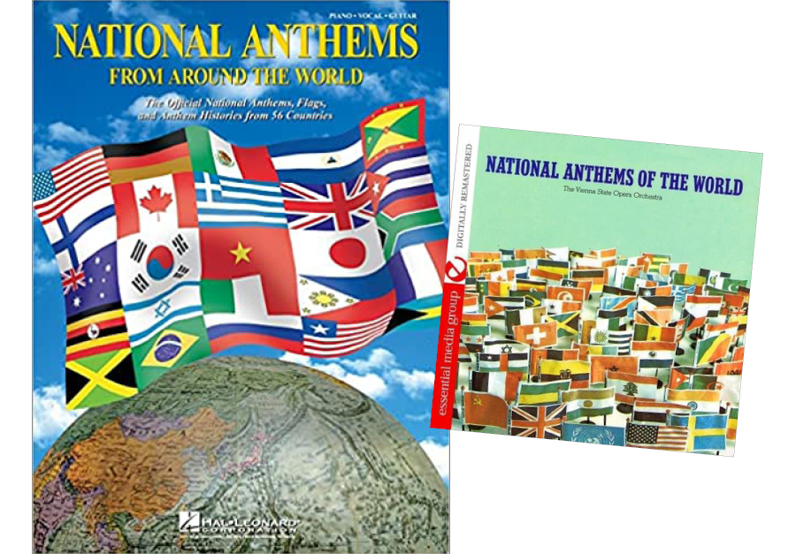 NATIONAL ANTHEMS FROM AROUND THE WORLD Paperback u0026 CD Set Music in Motion