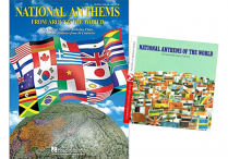 NATIONAL ANTHEMS FROM AROUND THE WORLD Paperback & CD Set