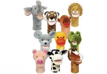 BIGMOUTH ANIMAL HAND PUPPETS Set of 10