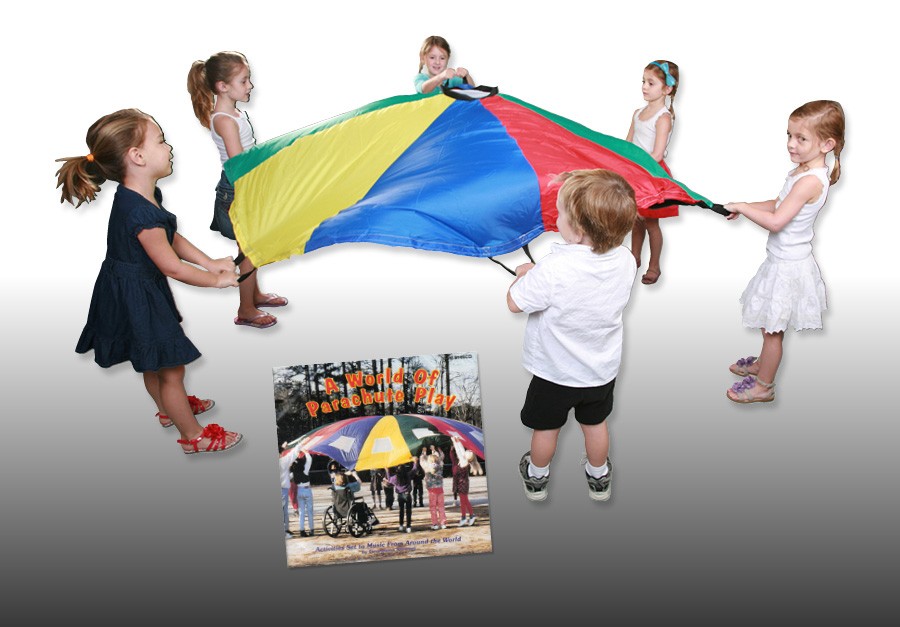 6' PARACHUTE and WORLD OF PARACHUTE PLAY CD Music in Motion